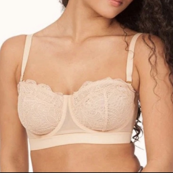 Lively Other - Lively The Lace Strapless bra size 38DD toaated almond NWT